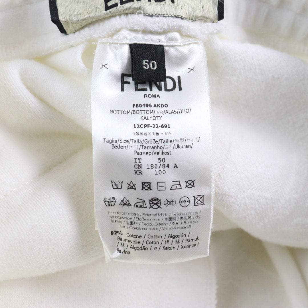 Fendi FF Logo Zucca Pile Sweatpants