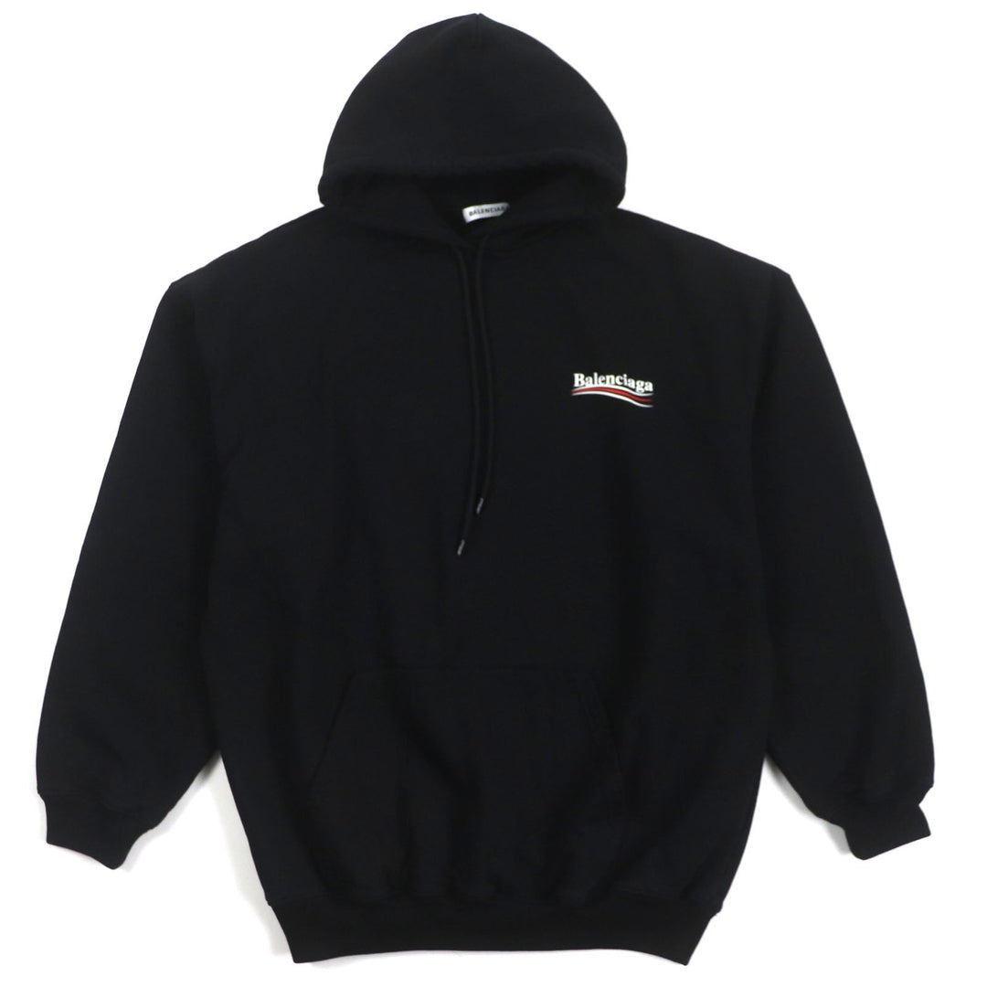 Top Quality Balenciaga Cotton Logo Print Pullover Hoodie