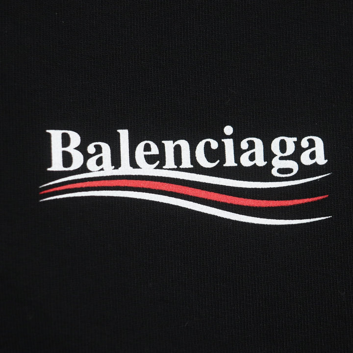 Top Quality Balenciaga Cotton Logo Print Pullover Hoodie