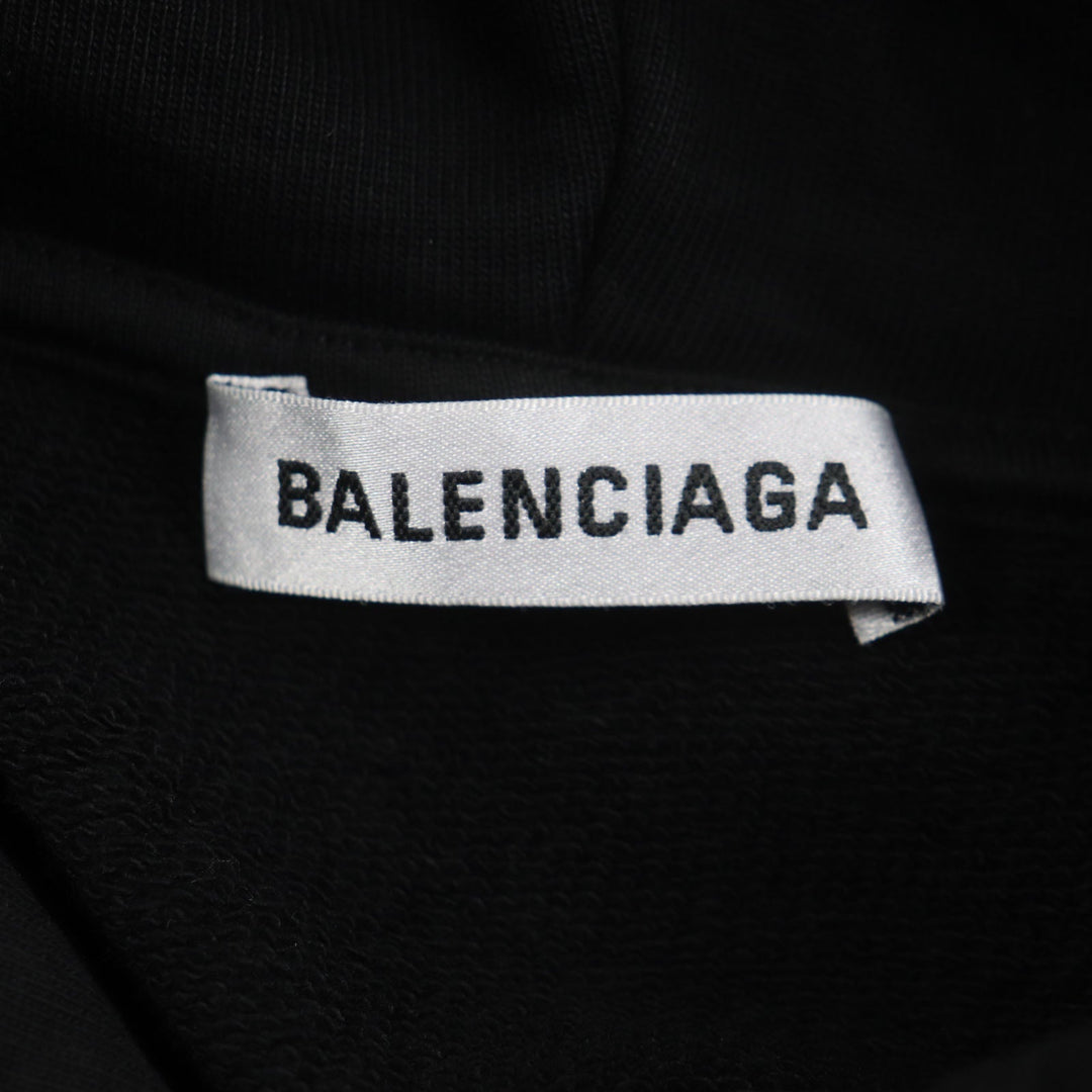 Top Quality Balenciaga Cotton Logo Print Pullover Hoodie