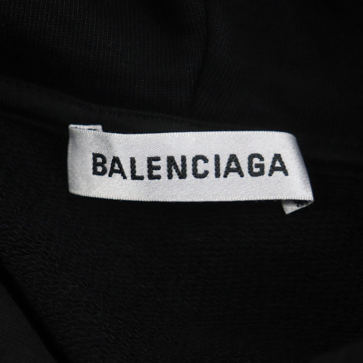 Top Quality Balenciaga Cotton Logo Print Pullover Hoodie