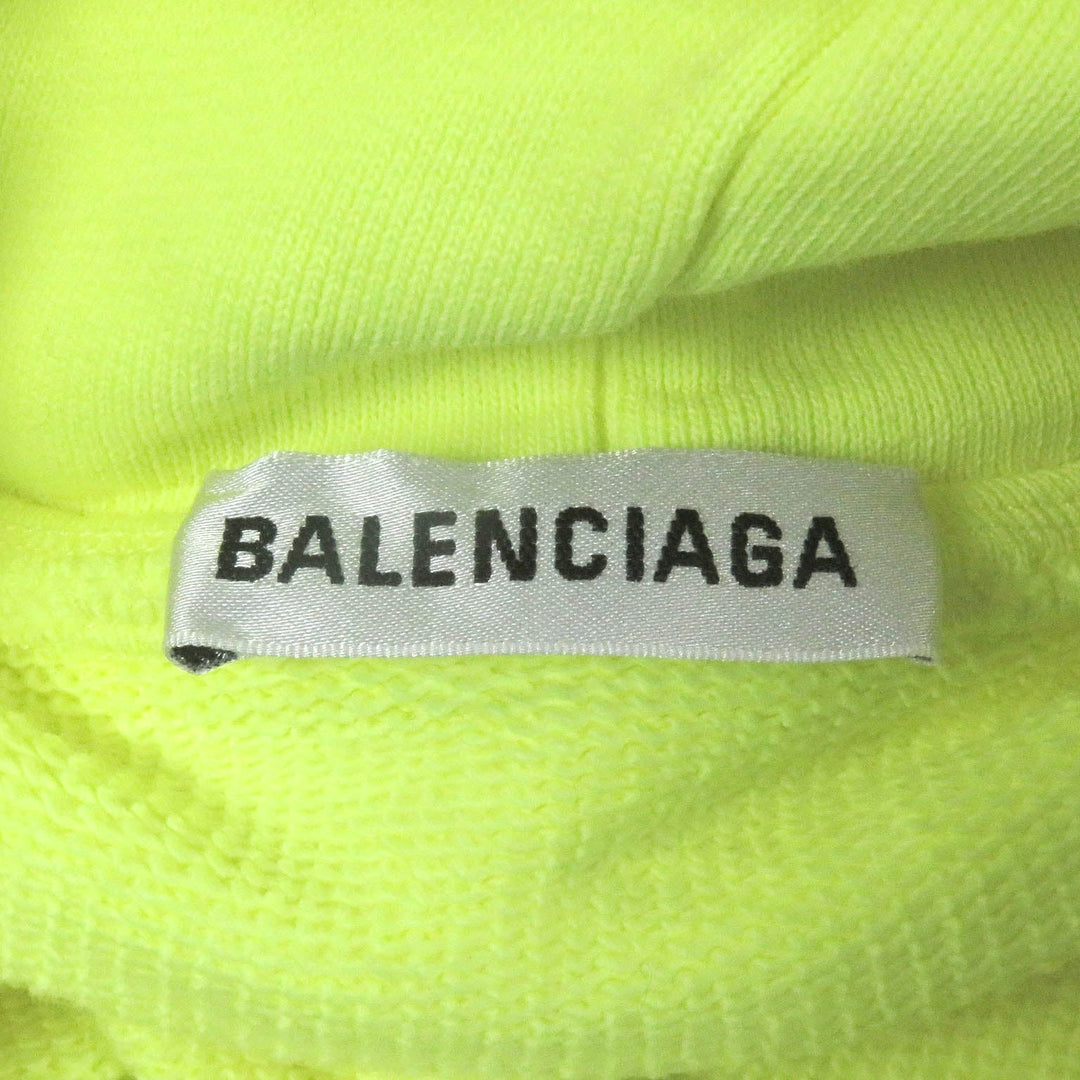 Top Quality Balenciaga BB Logo Oversized Hoodie Neon Yellow