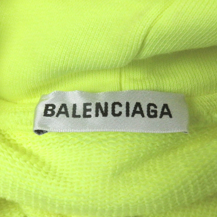 Top Quality Balenciaga BB Logo Oversized Hoodie Neon Yellow