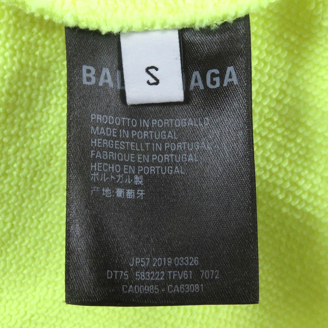 Top Quality Balenciaga BB Logo Oversized Hoodie Neon Yellow