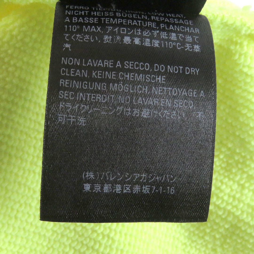 Top Quality Balenciaga BB Logo Oversized Hoodie Neon Yellow