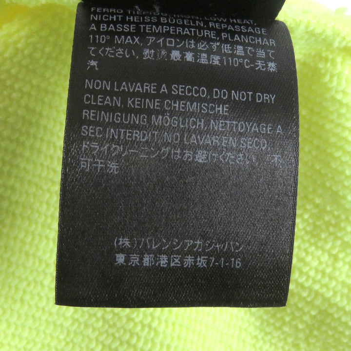 Top Quality Balenciaga BB Logo Oversized Hoodie Neon Yellow