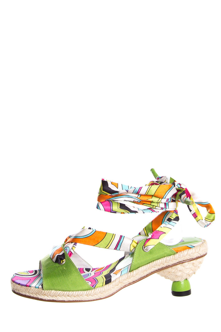 Emilio Pucci Multi Wrap Sandals SZ 36