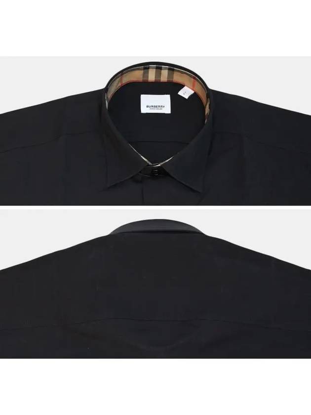 Burberry SHERFIELD Cotton Short-Sleeved Shirt Black