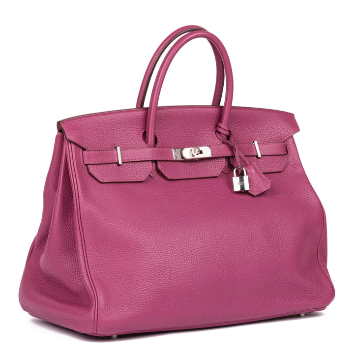Top quality Hermes Tosca Togo Leather Birkin 40cm Retourne Tote
