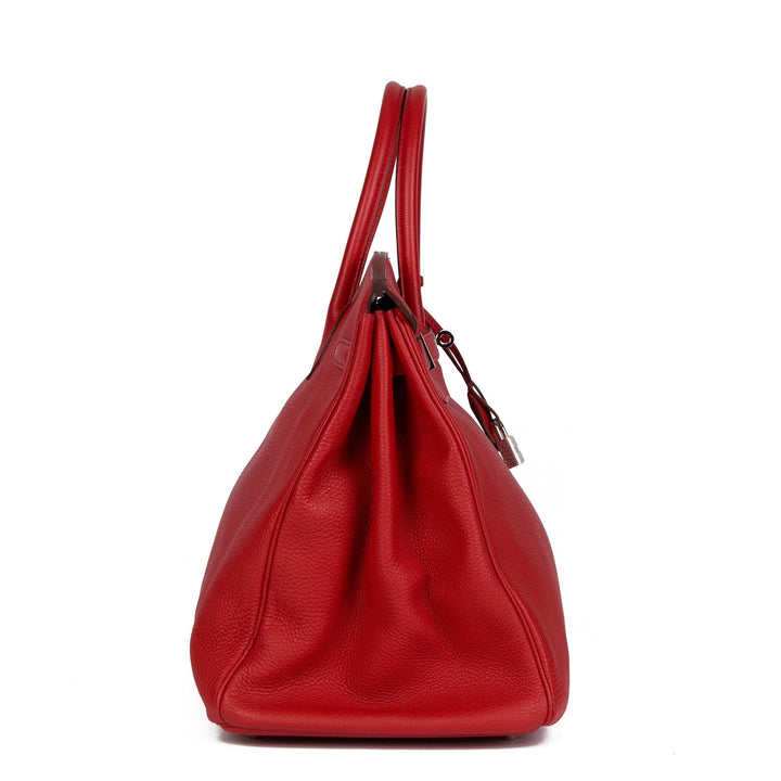 Top quality Hermes Rouge Tomate Togo Leather Birkin 40cm Tote