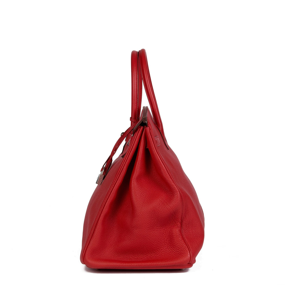 Top quality Hermes Rouge Tomate Togo Leather Birkin 40cm Tote