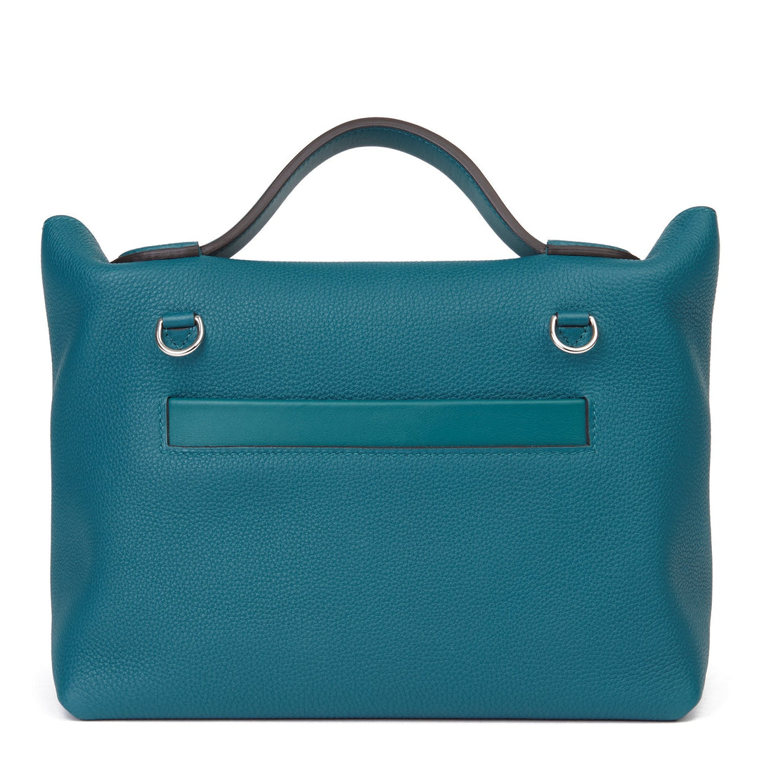 Top quality Hermes Vert Bosphore Togo & Swift Leather Leather 24/24 29cm Shoulder Bag