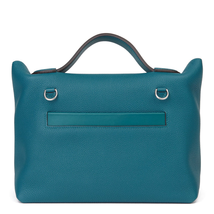 Top quality Hermes Vert Bosphore Togo & Swift Leather Leather 24/24 29cm Shoulder Bag