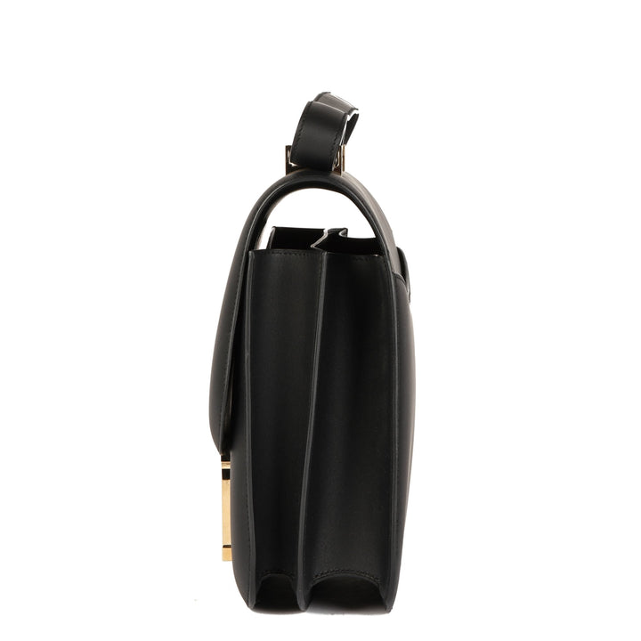 Top quality Hermes Black Sombrero Leather Constance Cartable Shoulder Bag