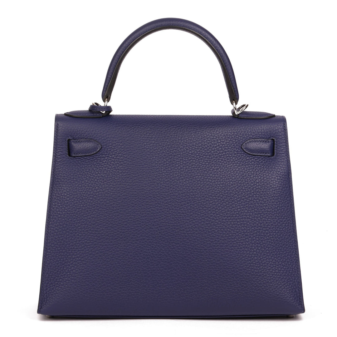 Top quality Hermes Blue Encre, Blue Zellige, Black, Vert Cypress, Clemence, Epsom & Sombrero Leather Kellygraphie Lettre E Kelly 28cm Sellier Shoulder Bag