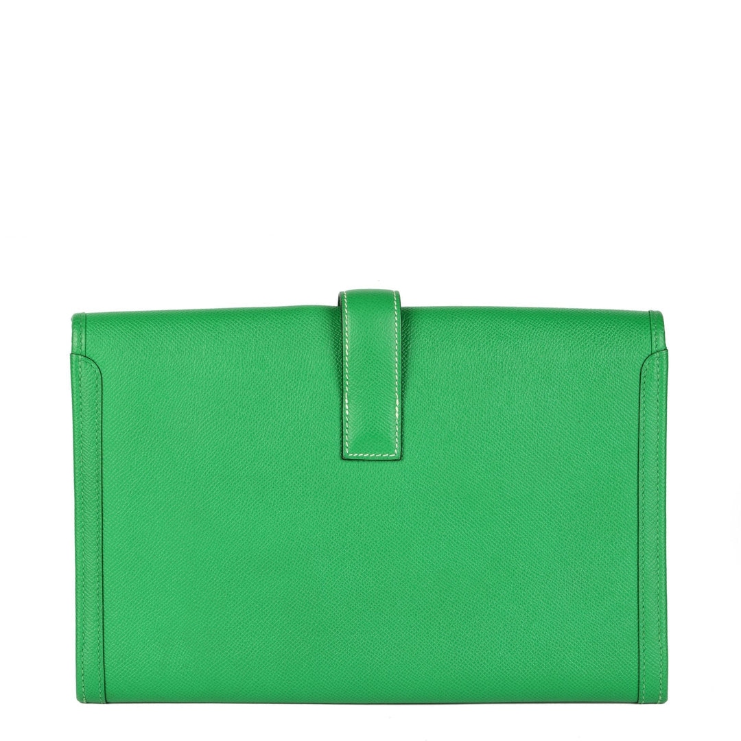 Premium Handmade Hermes Cactus Epsom Leather Jige 29 Clutch