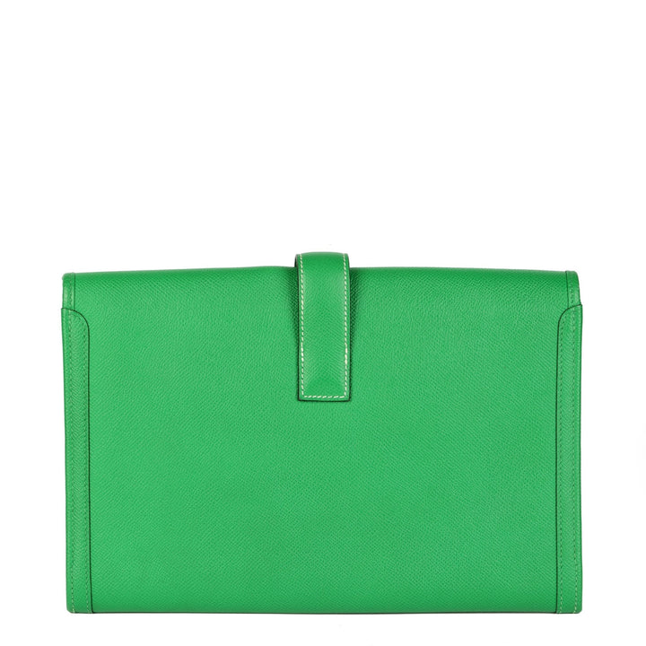 Premium Handmade Hermes Cactus Epsom Leather Jige 29 Clutch