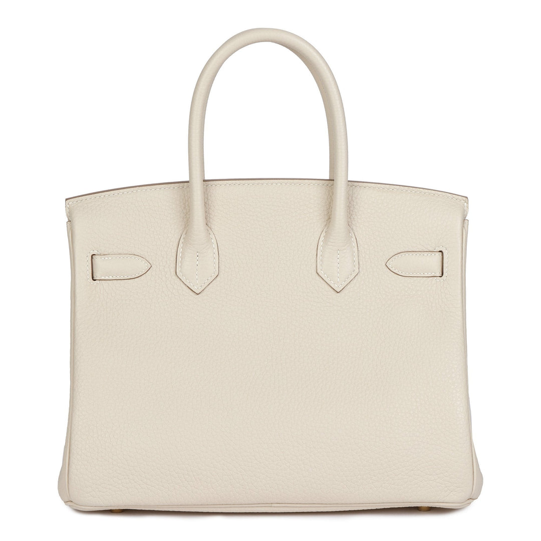 Top quality Hermes Craie Togo Leather Birkin 30cm Retourne Tote