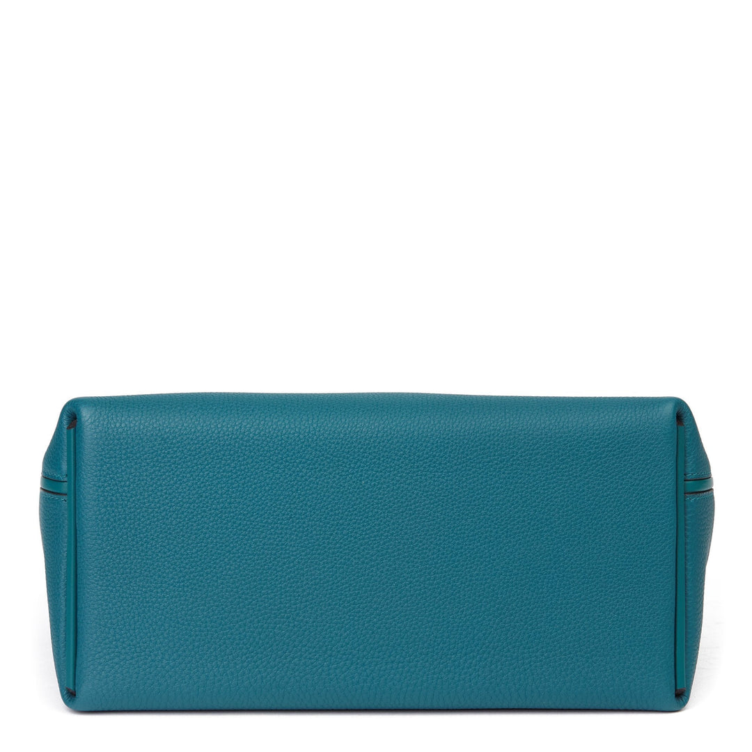 Top quality Hermes Vert Bosphore Togo & Swift Leather Leather 24/24 29cm Shoulder Bag