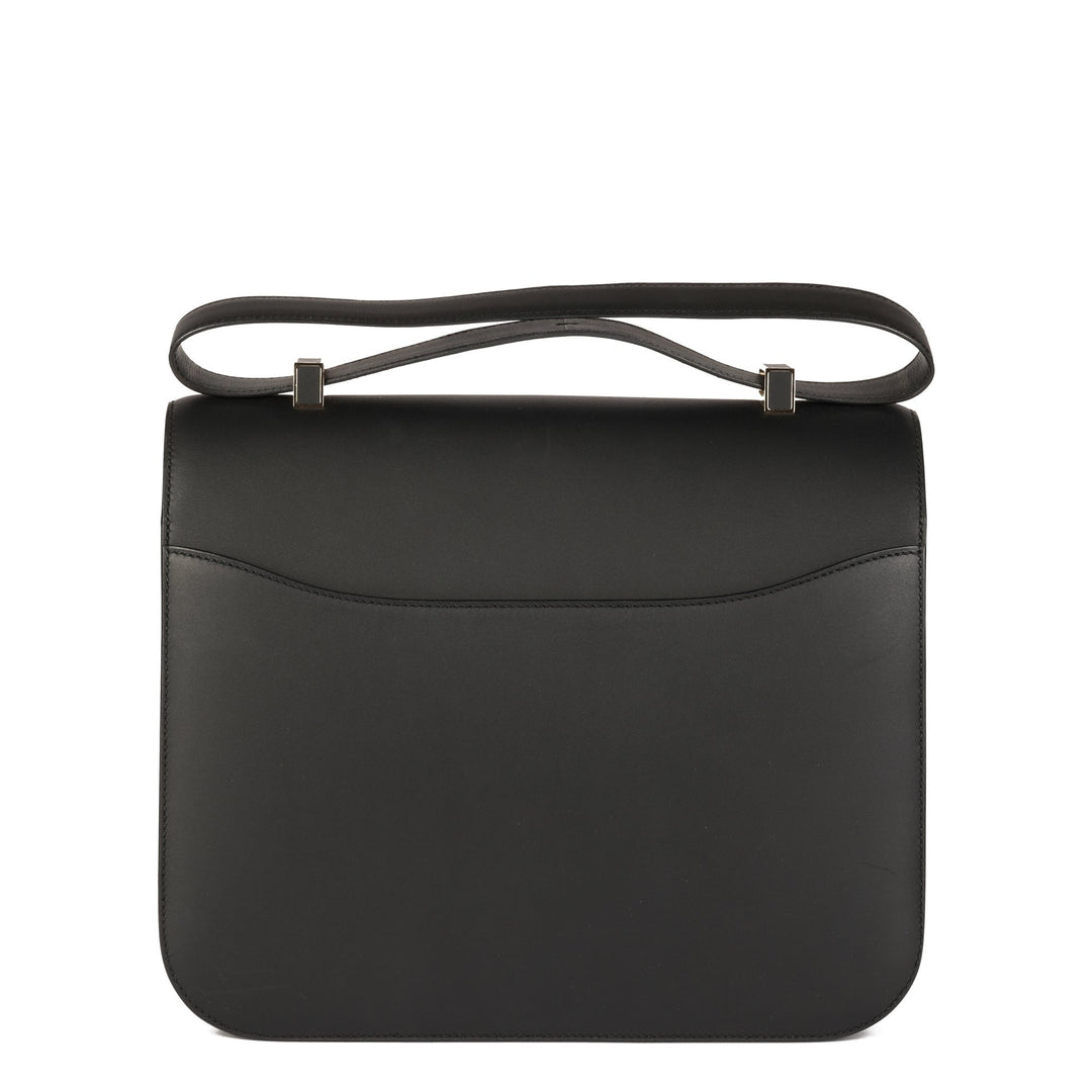 Top quality Hermes Black Sombrero Leather Constance Cartable Shoulder Bag