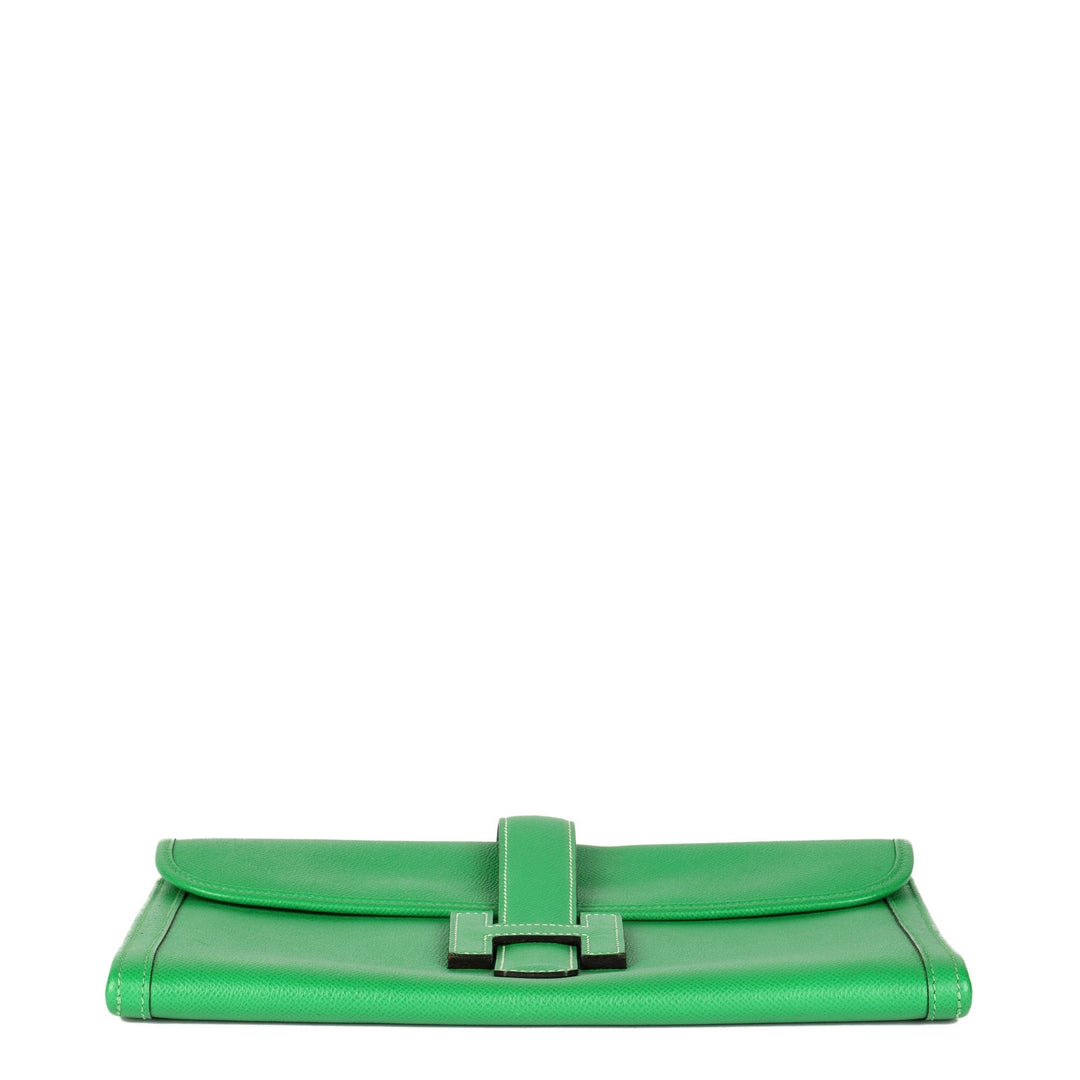 Premium Handmade Hermes Cactus Epsom Leather Jige 29 Clutch