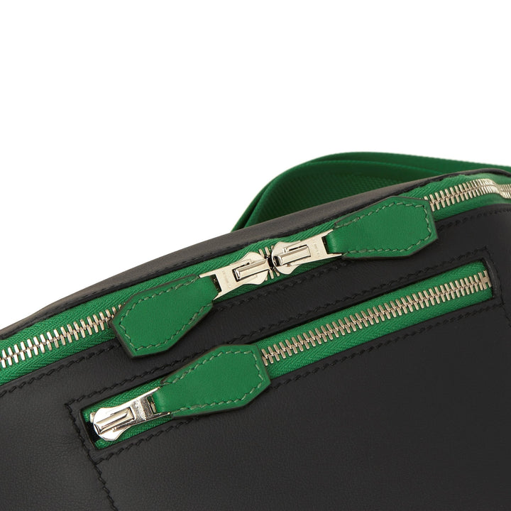 Top quality Hermes Plomb & Cactus Cristobal, Swift Leather Cityslide Cross PM Crossbody