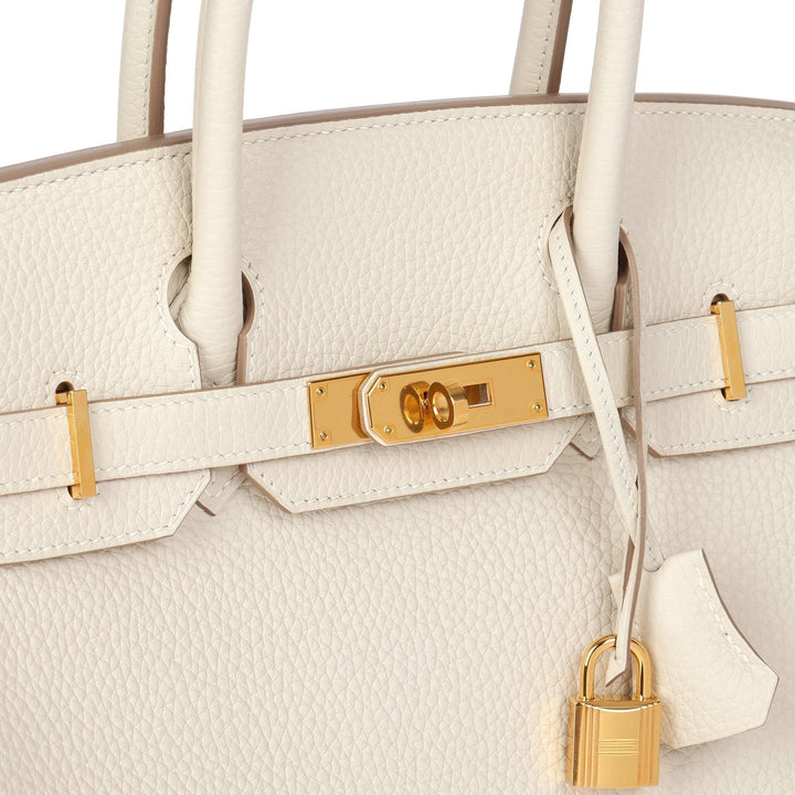 Top quality Hermes Craie Togo Leather Birkin 30cm Retourne Tote