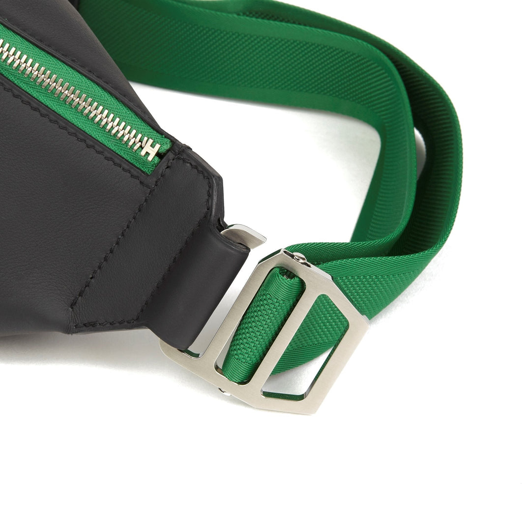 Top quality Hermes Plomb & Cactus Cristobal, Swift Leather Cityslide Cross PM Crossbody