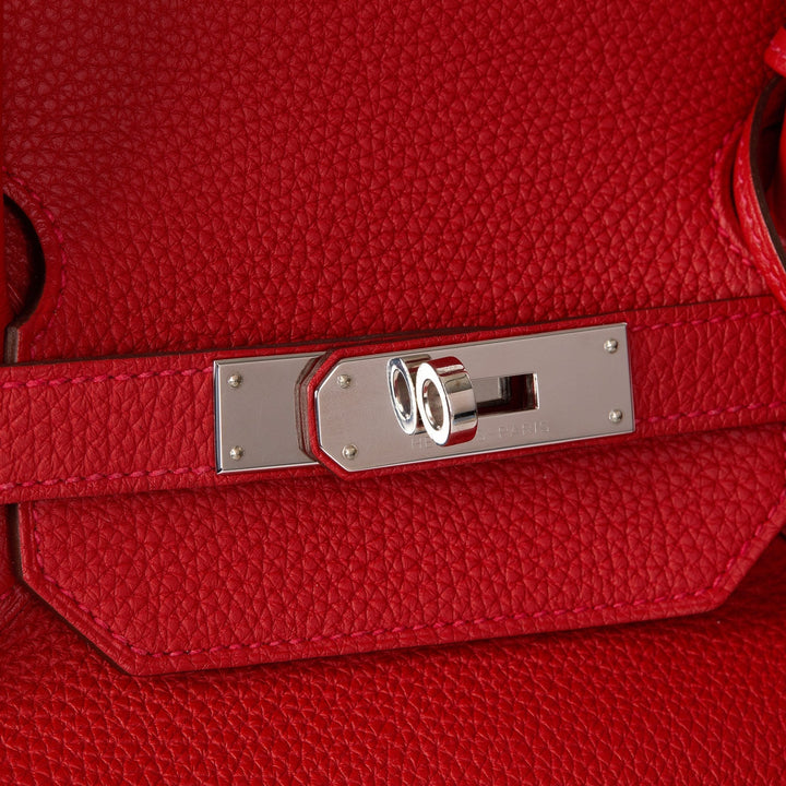 Top quality Hermes Rouge Tomate Togo Leather Birkin 40cm Tote