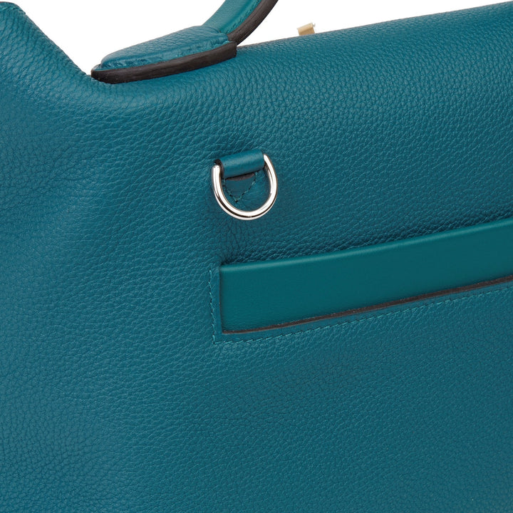 Top quality Hermes Vert Bosphore Togo & Swift Leather Leather 24/24 29cm Shoulder Bag