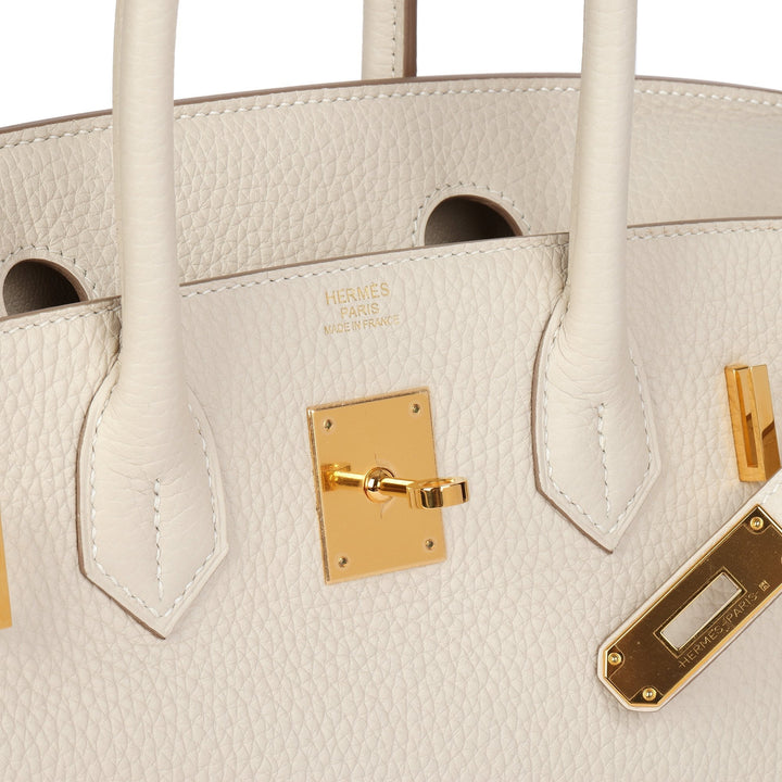 Top quality Hermes Craie Togo Leather Birkin 30cm Retourne Tote