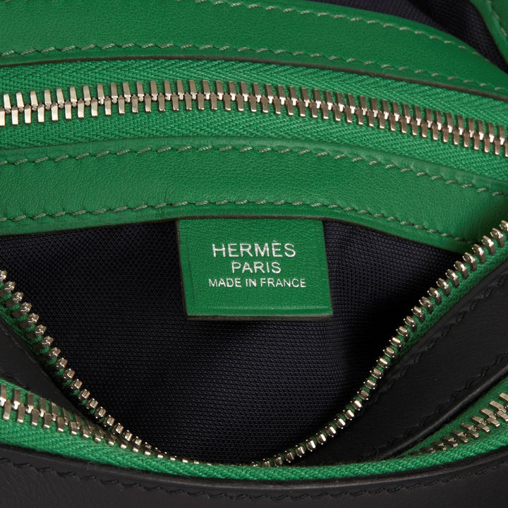 Top quality Hermes Plomb & Cactus Cristobal, Swift Leather Cityslide Cross PM Crossbody