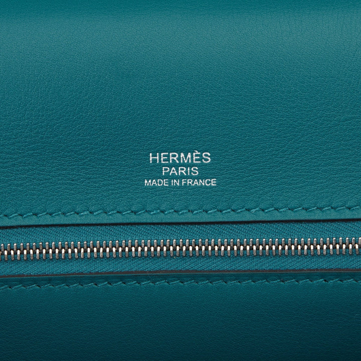 Top quality Hermes Vert Bosphore Togo & Swift Leather Leather 24/24 29cm Shoulder Bag