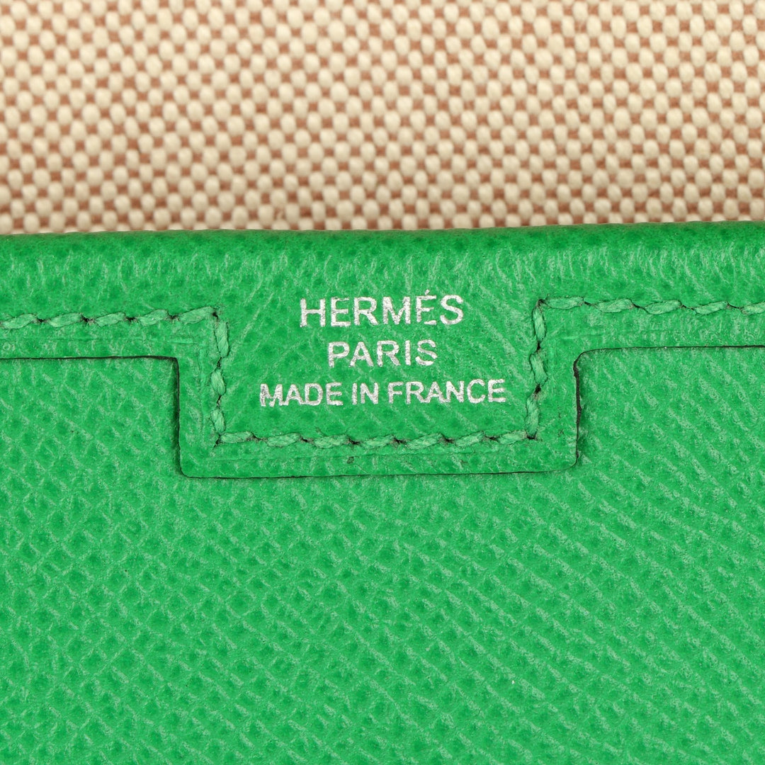 Premium Handmade Hermes Cactus Epsom Leather Jige 29 Clutch