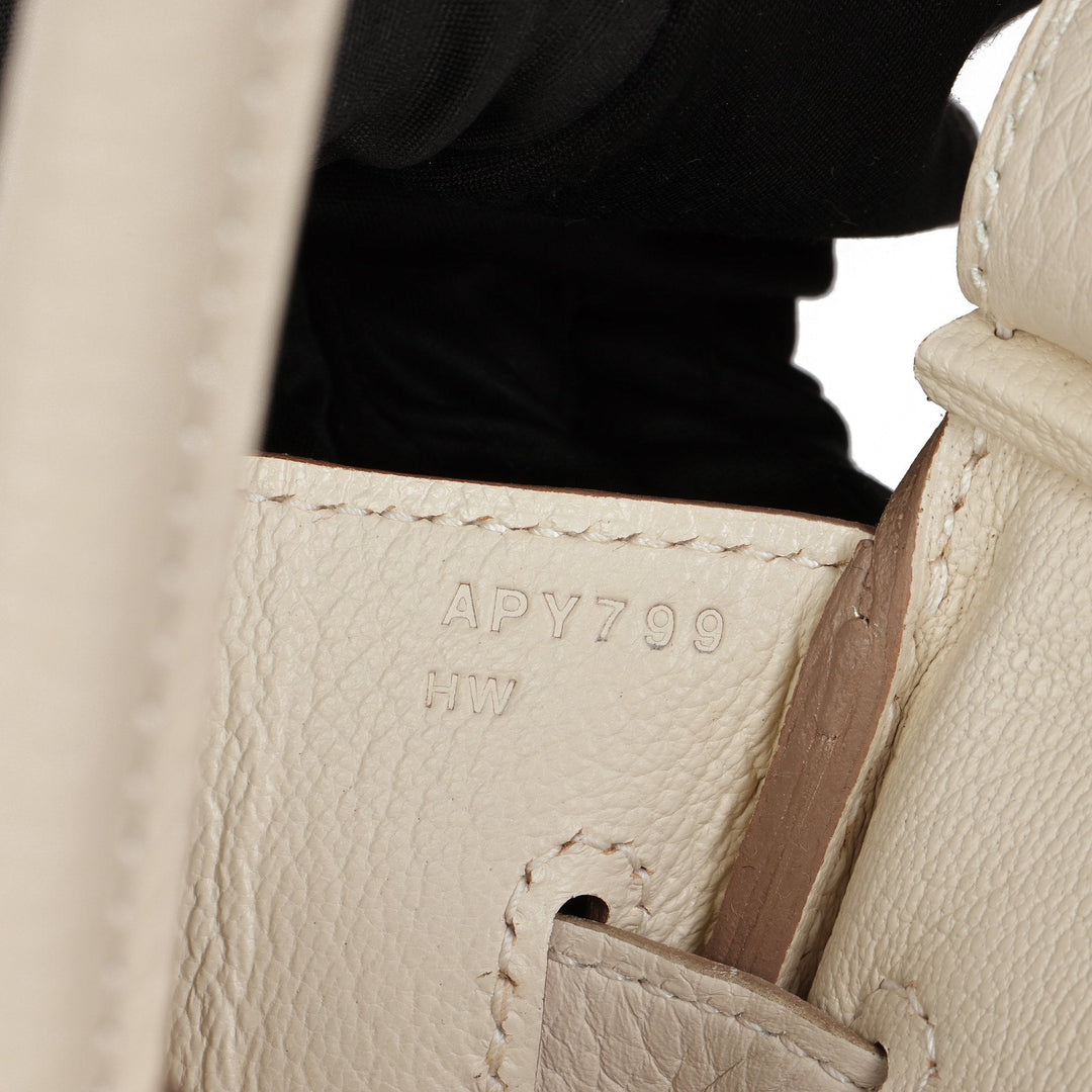Top quality Hermes Craie Togo Leather Birkin 30cm Retourne Tote