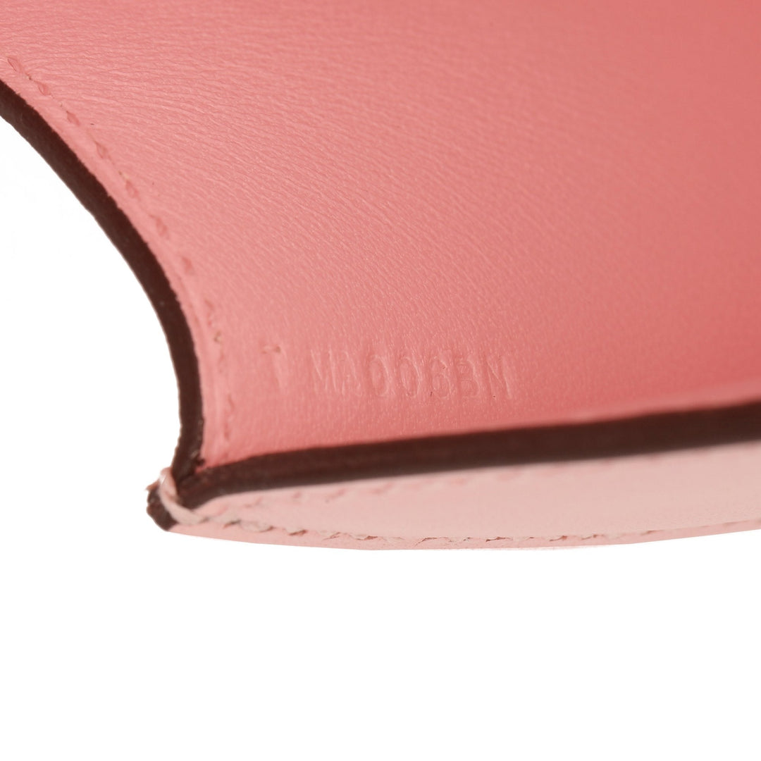 Top quality Hermes Rose Sakura Tadelakt Leather Egee Clutch