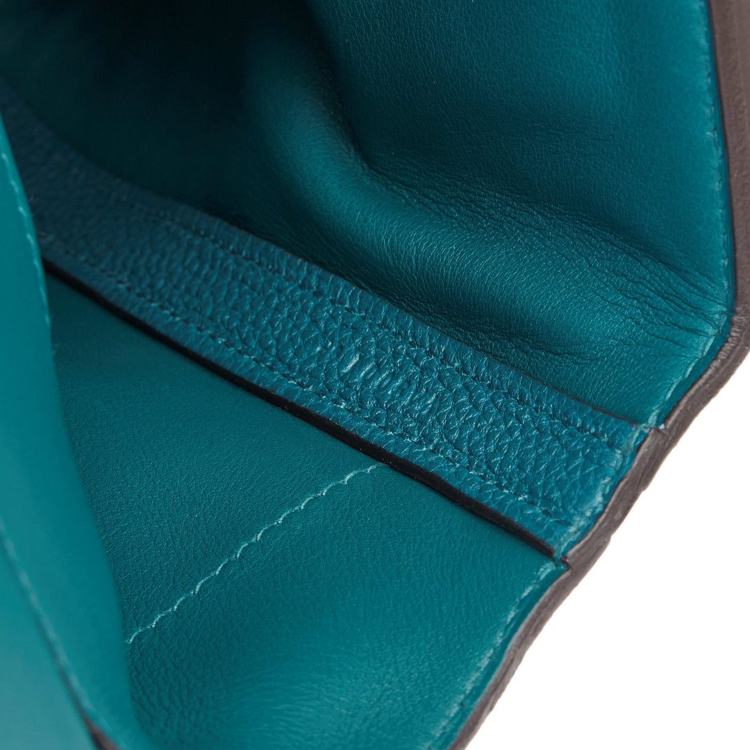 Top quality Hermes Vert Bosphore Togo & Swift Leather Leather 24/24 29cm Shoulder Bag