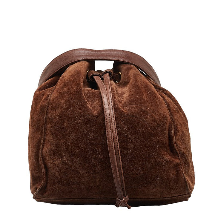 Top Quality Chanel Coco Close Chain Shoulder Bag Brown Suede  Chanel