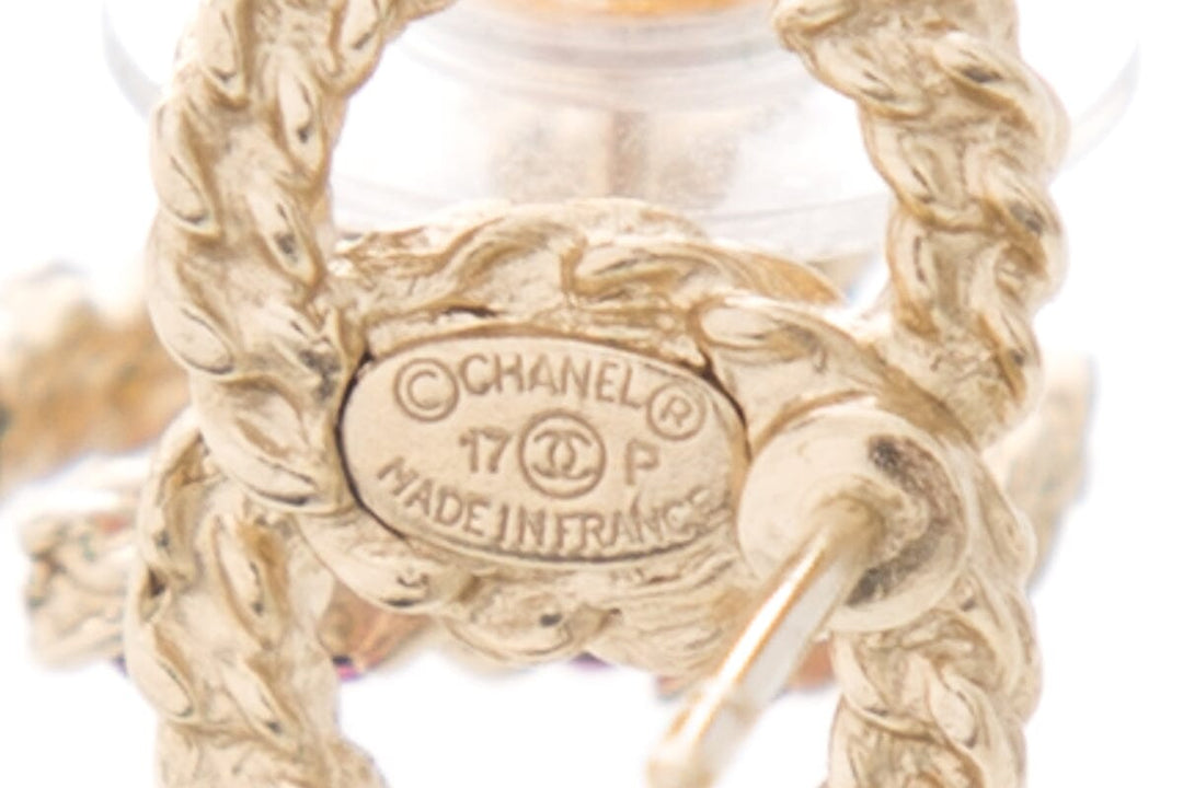 Top Quality Chanel Pink "CC" Studded earrings