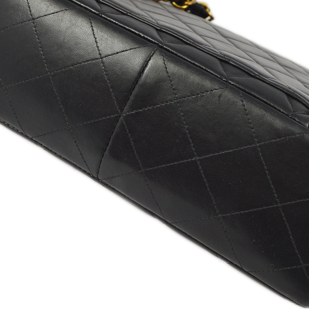 Top Quality Chanel Black Lambskin Classic Flap Backpack