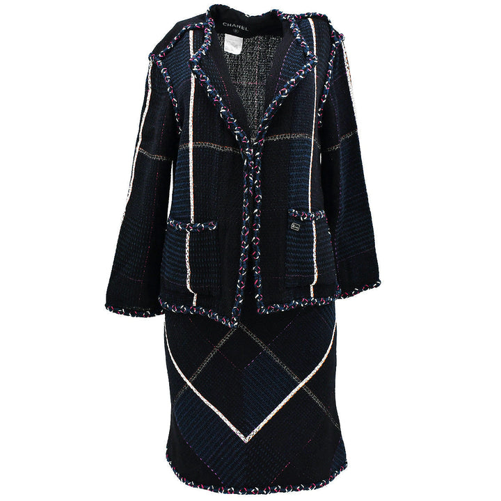 Top Quality Chanel Cruise 2007 tweed open-front jacket skirt suit #36 #40