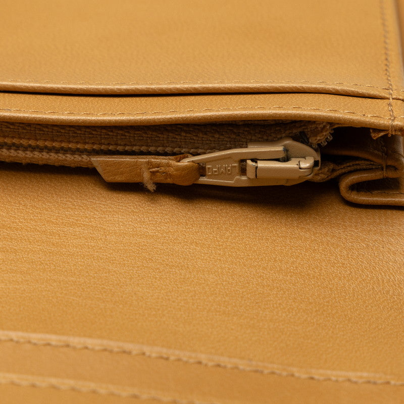 Top Quality Chanel Top Quality Chanel Long Wallet Leather Beige Ladies Market