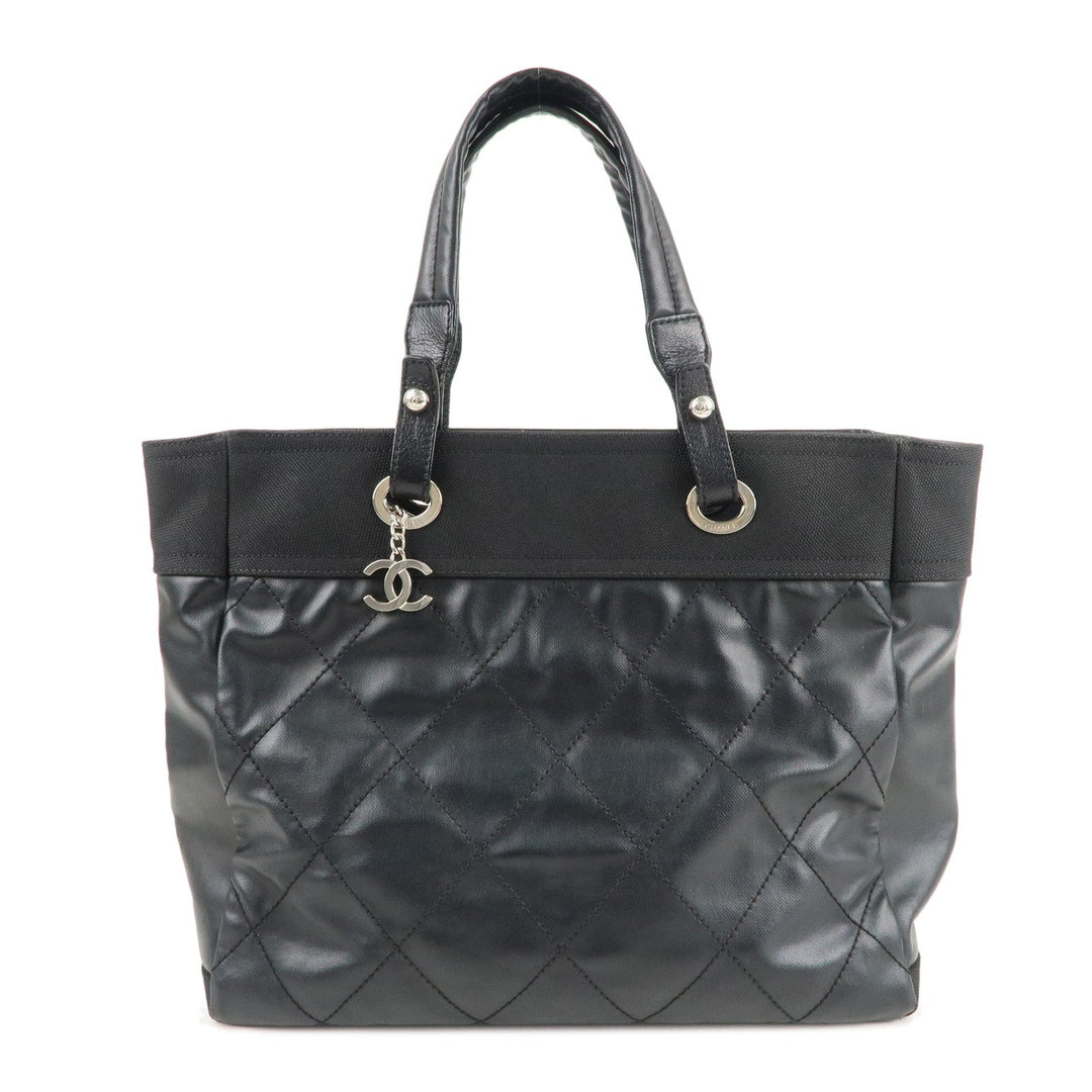 Top Quality Chanel Paris Biarritz MM Coated Canvas Leather Tote Bag A34209