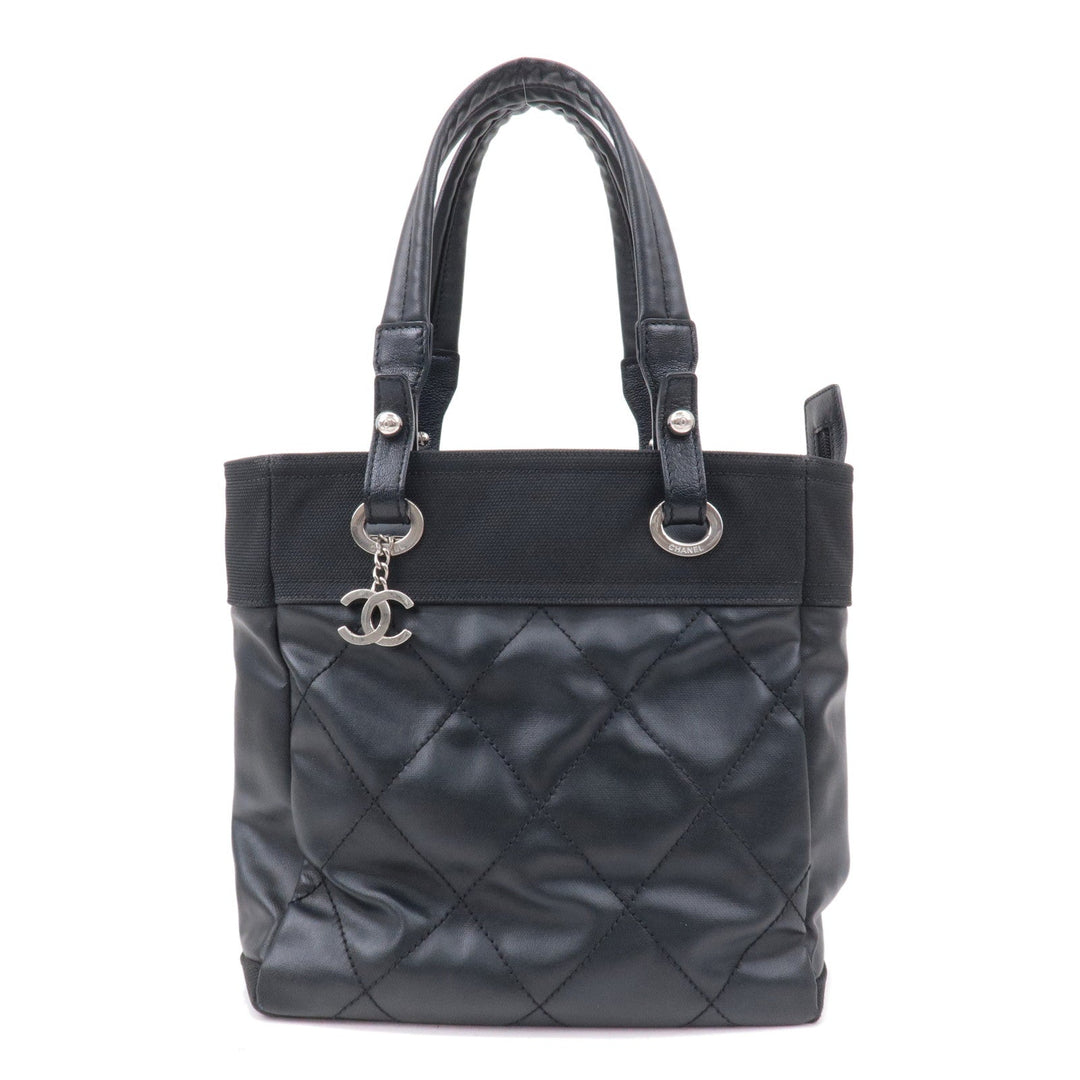 Top Quality Chanel Paris Biarritz Coated Canvas Leather Tote Bag PM A34208