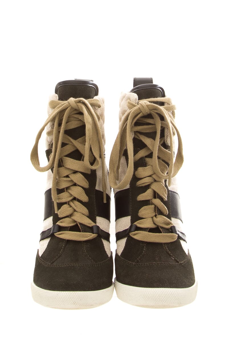 Chloe Dark Green Sneakers SZ 40.5