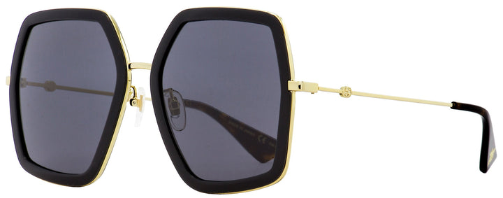 Gucci Women's  Sunglasses GG0106S 001 Black/Gold/Havana 56mm