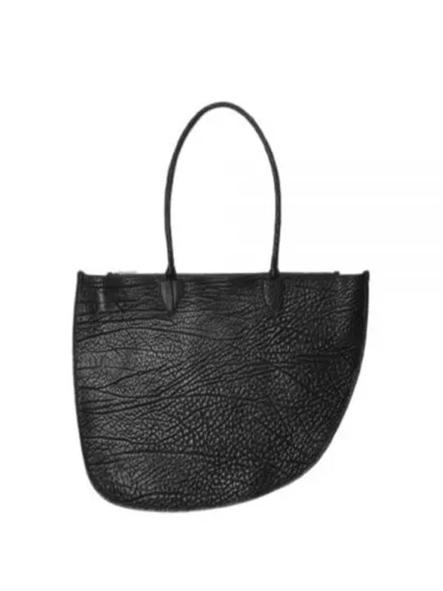 Burberry Shield Double Leather Tote Bag Black