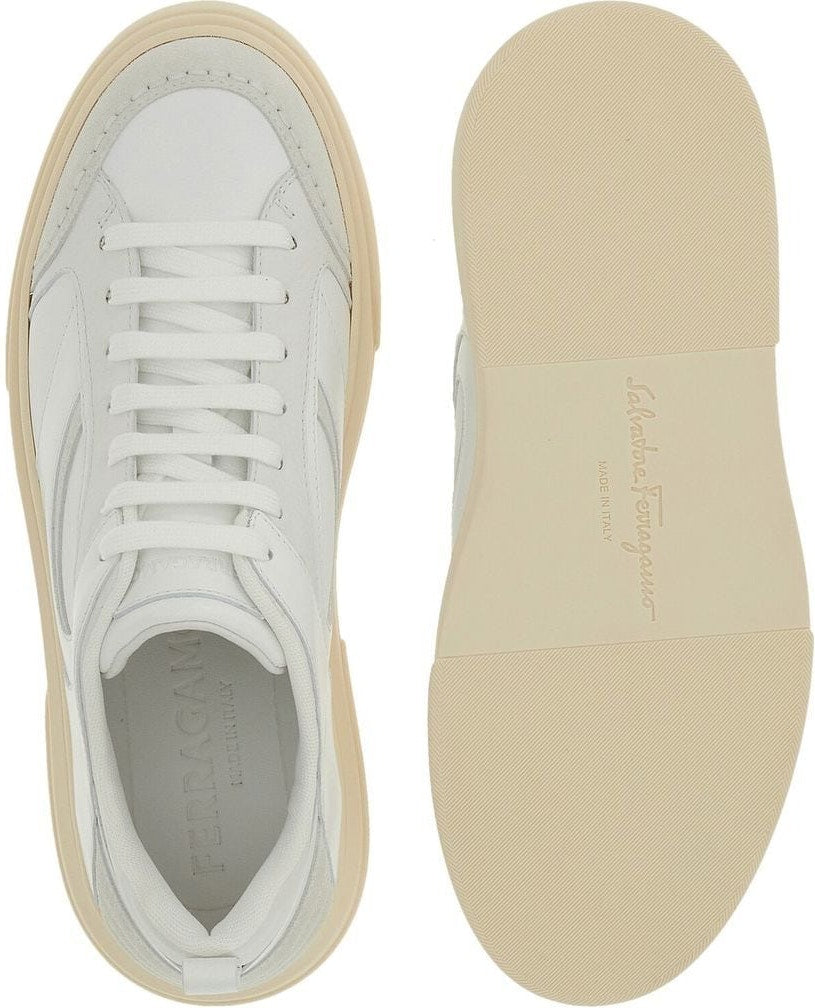 LOGO LEATHER SNEAKERS