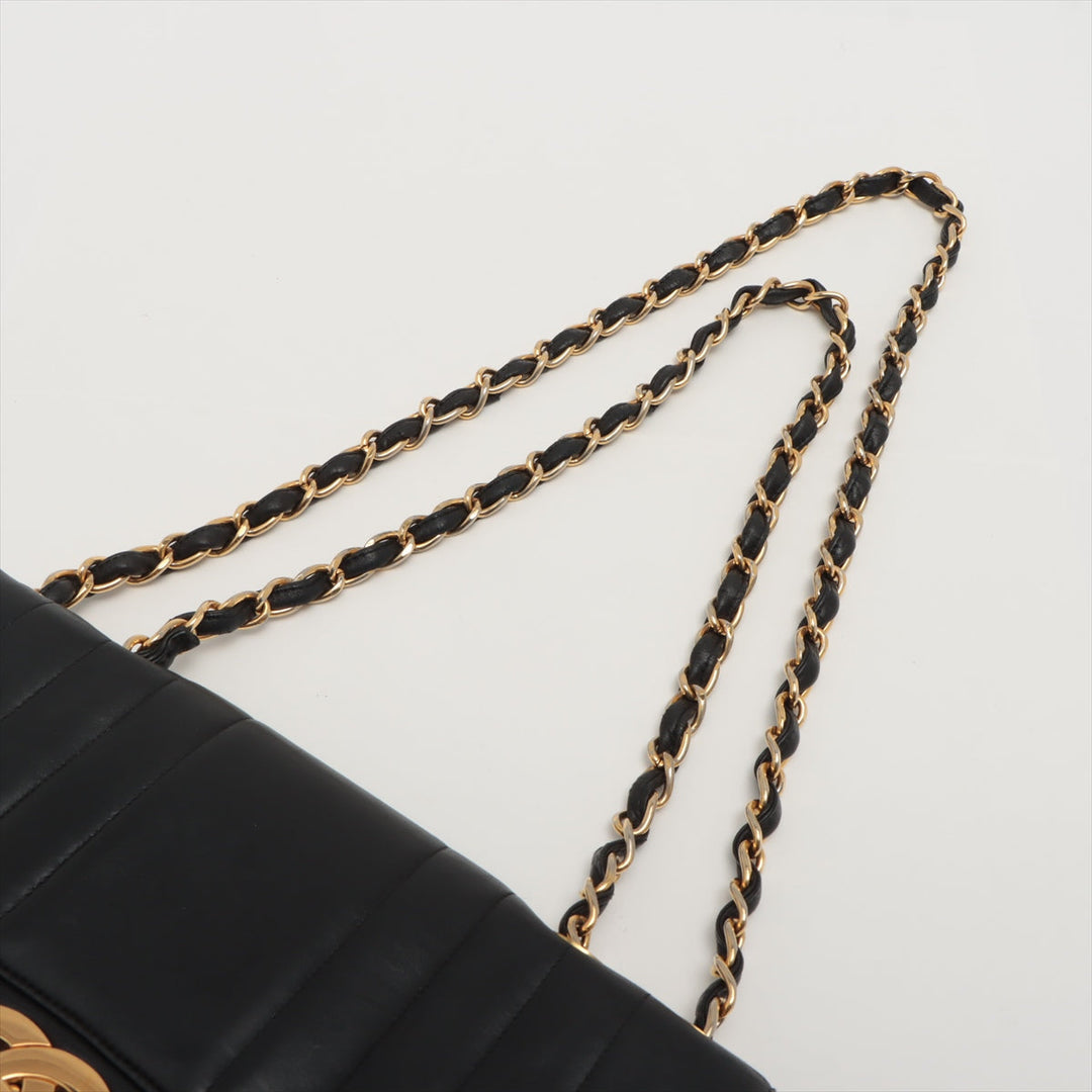 Top Quality Chanel Black Lambskin Mademoiselle Chain Shoulder Bag