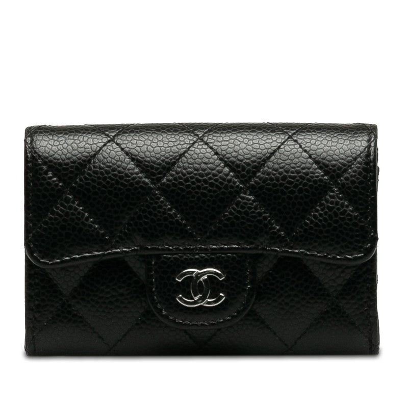 Top Quality Chanel Matrases Cocomark Classic Card Cards In Black Caviar Skin  Chanel